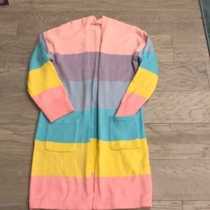 Rainbow Long Cardigan